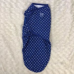 SwaddleMe Sleep Swaddle Size Small / Medium Blue White Stars